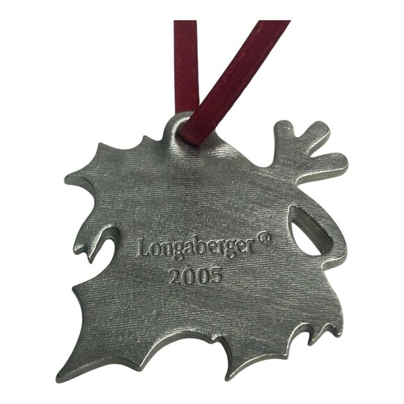 Longaberger 2005 Holiday 25th Christmas Anniversary Metal Basket Tie On #23169 - Picture 4 of 6